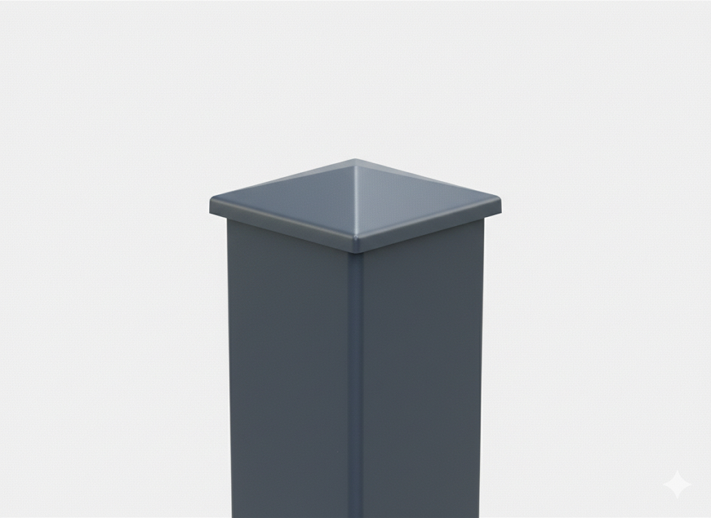 Sloup s krytkou Roof Ral 7016